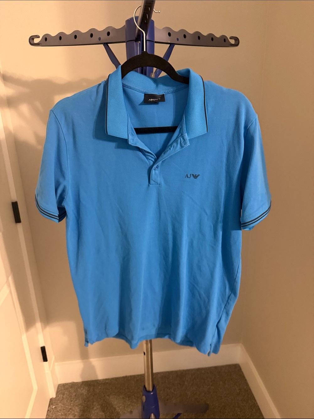 Armani Jeans Light Blue Short-Sleeve Polo